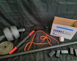 Full Body Fitness  Recovery Bundle  Ab Carver Pro, Tiger Tail,  Weights