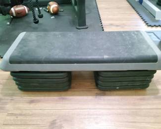Yes4All Large Aerobic Step Platform  Includes 8 Adjustable Risers