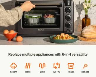 Tovala Smart Oven Pro  New In Box 6in1 Steam, Air Fry  ScantoCook Oven