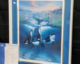  08 Wyland And Jim Warren Keikos Dream Signed Lithograph