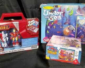 Marvel Avengers Toy Bundle NEW Mega Bloks Iron Man 2 TriArmor Suitcase  Puzzle Sets
