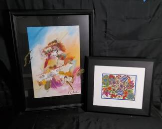 Art Lot  James Dean  Elvis Panoramic Print 31  Wanda Walston Original Watercolor