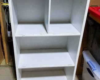 4Tier Wood Bookshelf  Compact Display Rack  40 Tall