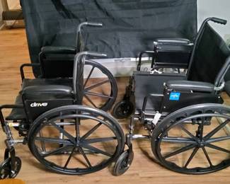 Mobility  Personal Care Bundle  2 Manual Wheelchairs  Unopened Mens Depends Lot