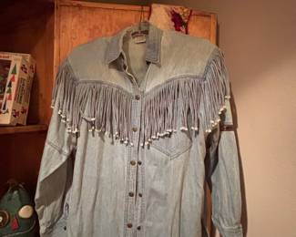 Palmer & Palmer Australia Denim Fringe Shirt