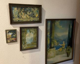Framed Print "Garden of Allah" by Maxfield Parrish, Framed Print "Lord of Dreams" by Atkinson Fox,  Framed Print "Romance Canyon" by Atkinson Fox