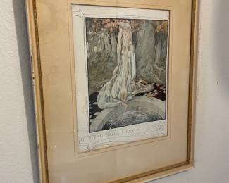 Framed & Matted Print “The Frog Prince” by Anne Anderson