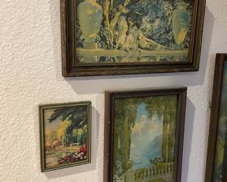 Framed Print "Garden of Allah" by Maxfield Parrish Framed Print "Lord of Dreams" by Atkinson Fox
