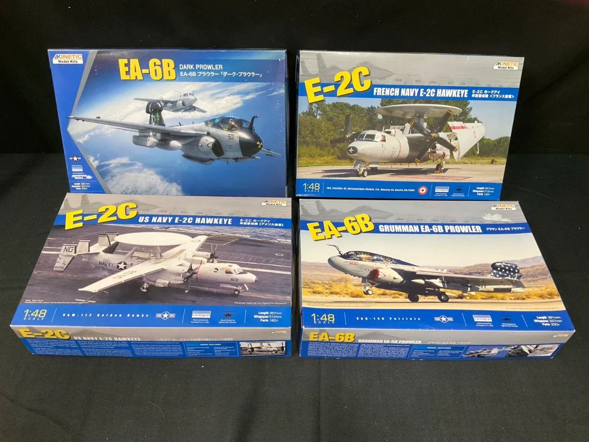 Kinetic Hawkeyes  & Prowlers Model Aircraft Kits - Lot of 4