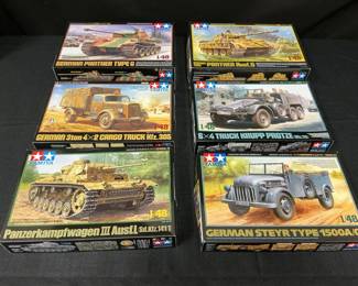 Tamiya Model Kits  German Wagons And Trucks