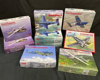 ICM Assorted Model Plane Kits feat. WWII USAAF Passenger Aircraft