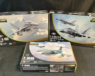 Kinetic Gold Model Plane Kits feat. Luftwaffe Starfighter