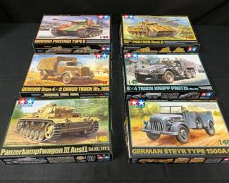Tamiya Model Kits  German Trucks And Tanks