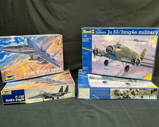 Revell Model Airplane Kits  Strike Eagle And Junkers Military