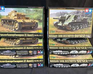 Tamiya Model Tank Kits feat. Russian Tank Destroyer