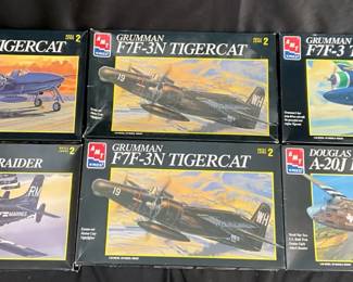 AMT Model Airplane Kits feat. Grumman Tigercat