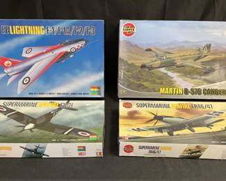 Airfix Model Airplane Kits Featuring Supermarine Spitfire