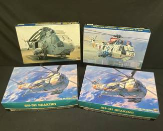 Hasegawa Model Helicopter Kits ft. SH3H SEAKING