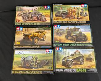 TAMIYA Russian  German Vehicle Model Kits