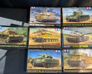 Tamiya Model Tank Kits feat. British Crusader MK III