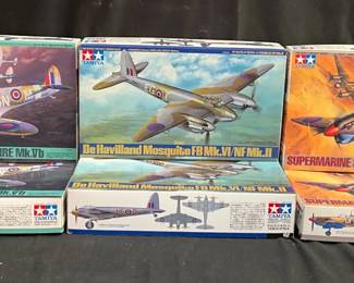 Tamiya Model Airplane Kits feat Supermarine Spitfire