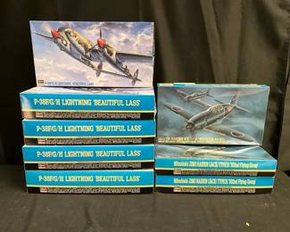 Hasegawa Hobby Kits feat. P38F Lightning