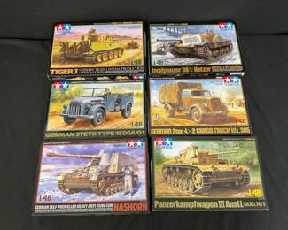 TAMIYA 148 Model Tank Kits ft. Tiger I