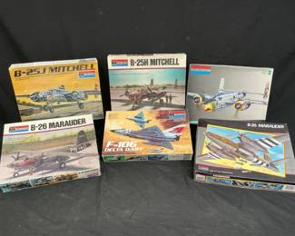 Monogram Model Airplane Kits Ft. F106 Delta Dart, B25H Mitchell  Variety