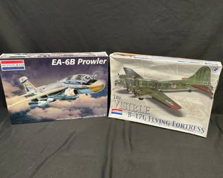 Monogram Model Airplane Kits feat. EA6B Prowler And The Visible B17G Flying Fortress