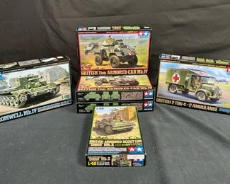 Tamiya Model Tank Kits feat. Cromwell Mk.IV and 2Ton 4x2 Ambulance