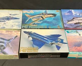Hasegawa Model Airplane Kits  McDonnell Douglas Phantom Jets And Canadian Hornet