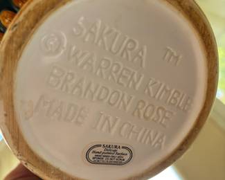 Sakura Brandon Rose Teapot Designed by Warren Kimble 