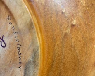 Ron Scrimsher Hand-Turned Maple Salad Bowl