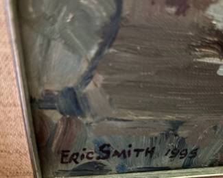 1995 Framed Coastal Oil Painting by Eric Smith