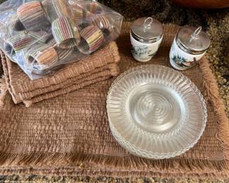 Depression-era Clear Glass Luncheon Plates