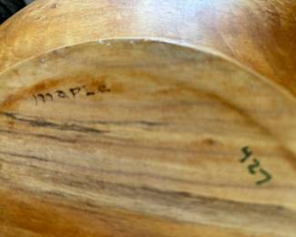 Ron Scrimsher Hand-Turned Maple Salad Bowl