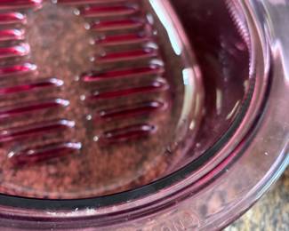 Corning Visions Cranberry 4-Quart Covered Oval Roaster