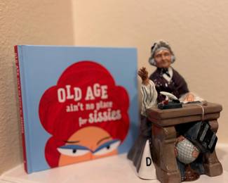 Hallmark Gift Books - Old Age Ain't No Place for Sissies, Royal Doulton "Schoolmarm" Figurine