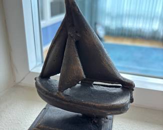 Cast Iron Sailboat Doorstop