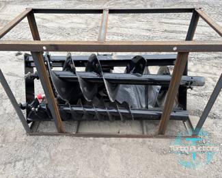 Unused 2025 AGT Mower King 3-Bit Skid Steer Auger