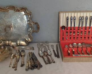 Silver Plate Flatware and More