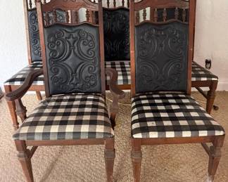 Vinyl Embossed Wooden Chairs