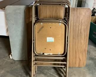 2 Folding Tables  4 Folding Chairs