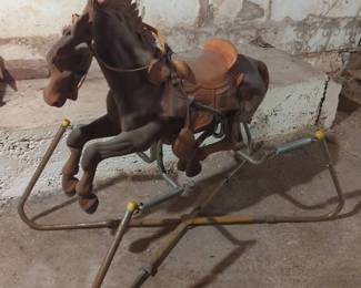 Antique Spring Rocking Horse