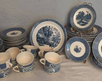 Currier and Ives Dinnerware