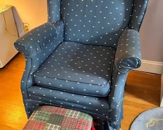 Unique Armchair  Ottoman
