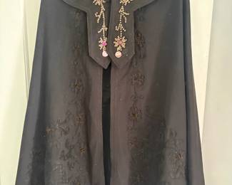 Black Sequins Cape