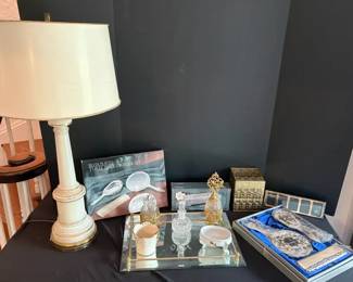 Towle Silversmith Dresser Set, Vintage Lamp and more