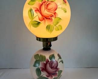 Hand Painted Parlor Lamp