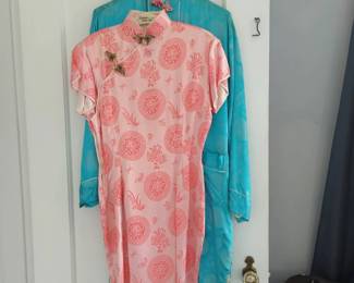 Vintage Cheongsam Dress and Robe